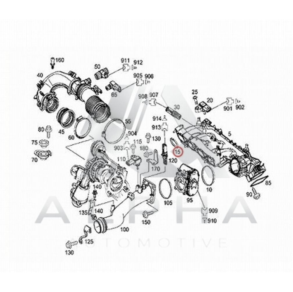 インテークマニホールドガスケット メルセデスベンツ [2700960180] R172 W117 W176 W205 W207 W212 W246 X156 M270(直4) M274(直4)