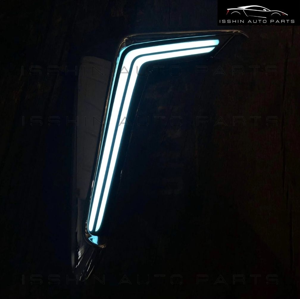 30系 アルファード 後期 シグネチャーイルミブレード シーケンシャルウインカー LED デイライト ブルー ホワイト AGH30 GGH30 AYH30