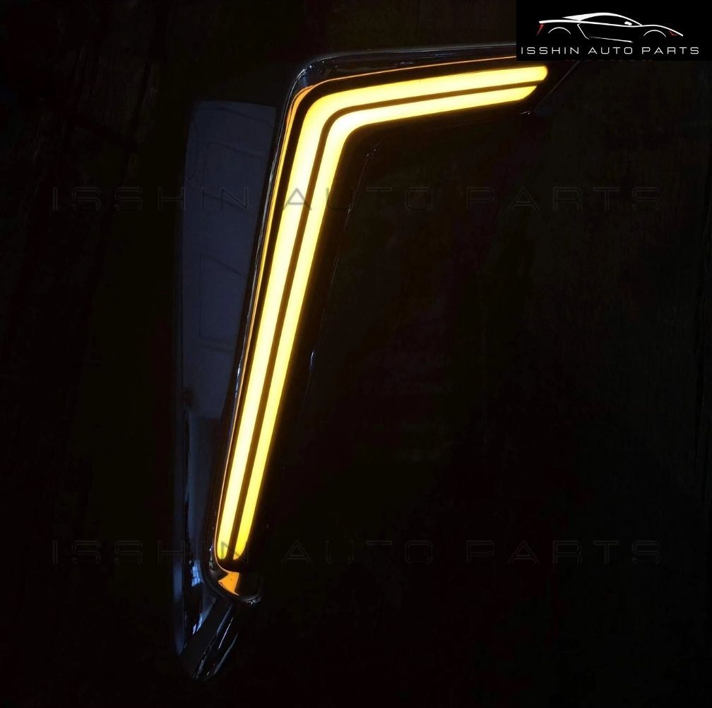 30系 アルファード 後期 シグネチャーイルミブレード シーケンシャルウインカー LED デイライト ブルー ホワイト AGH30 GGH30 AYH30