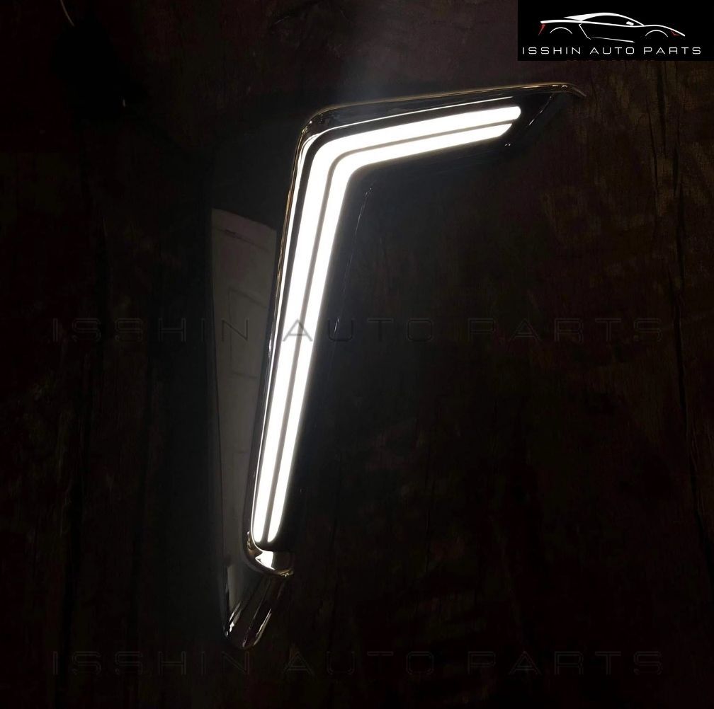 30系 アルファード 後期 シグネチャーイルミブレード シーケンシャルウインカー LED デイライト ブルー ホワイト AGH30 GGH30 AYH30