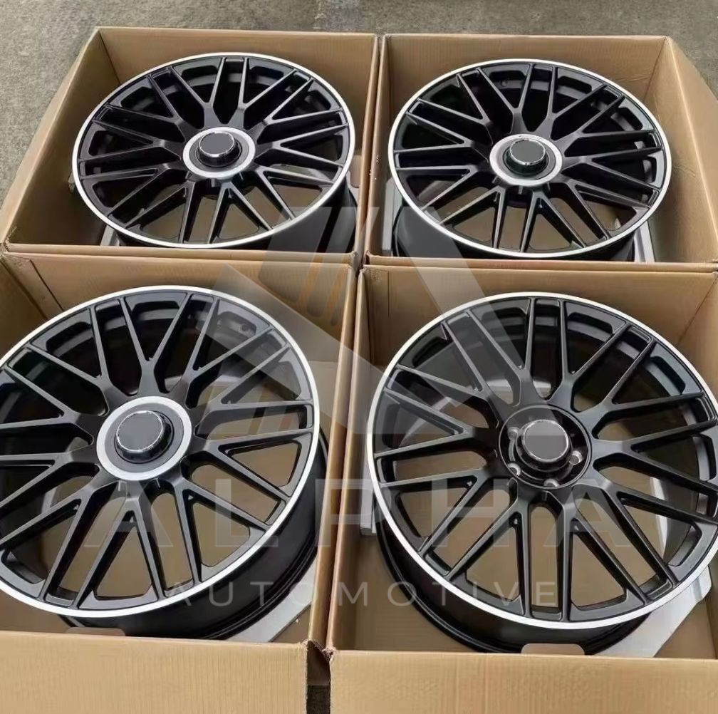 メルセデスベンツ W205 Cクラス AMGスタイル 鍛造19インチホイール 4本セット マットブラック PCD5/112