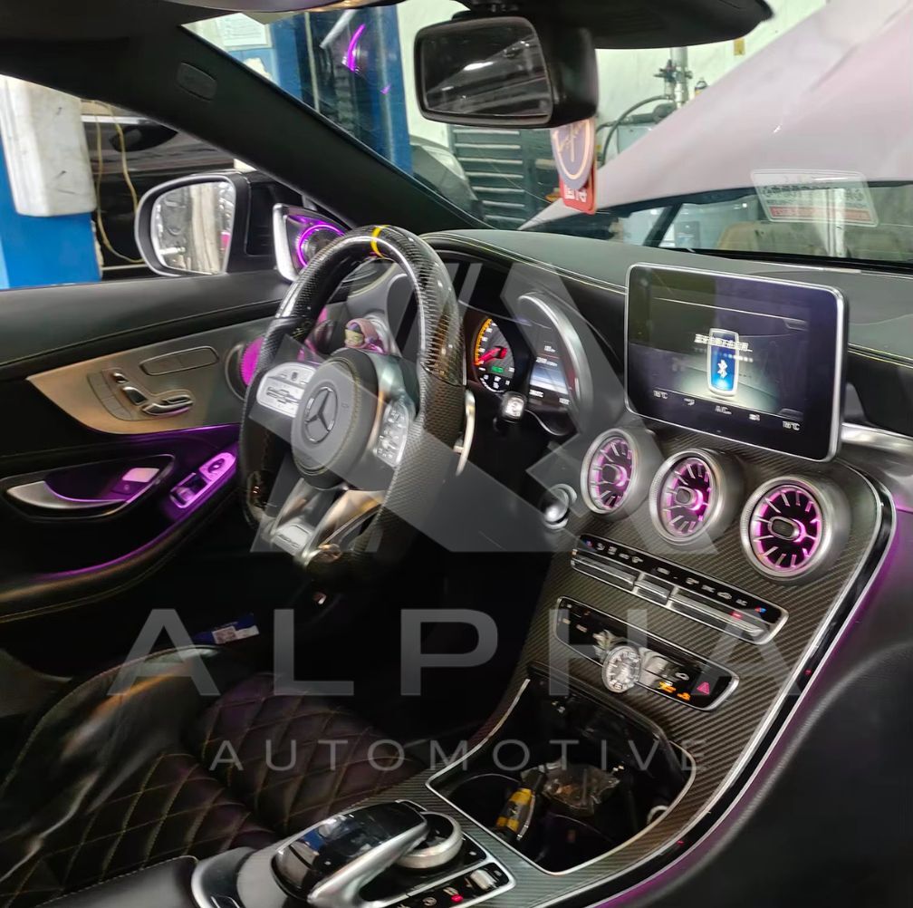 メルセデス・ベンツ W205・X253用 64色アンビエントライト フルセット 3色→64色アップグレード可能 Mercedes-Benz