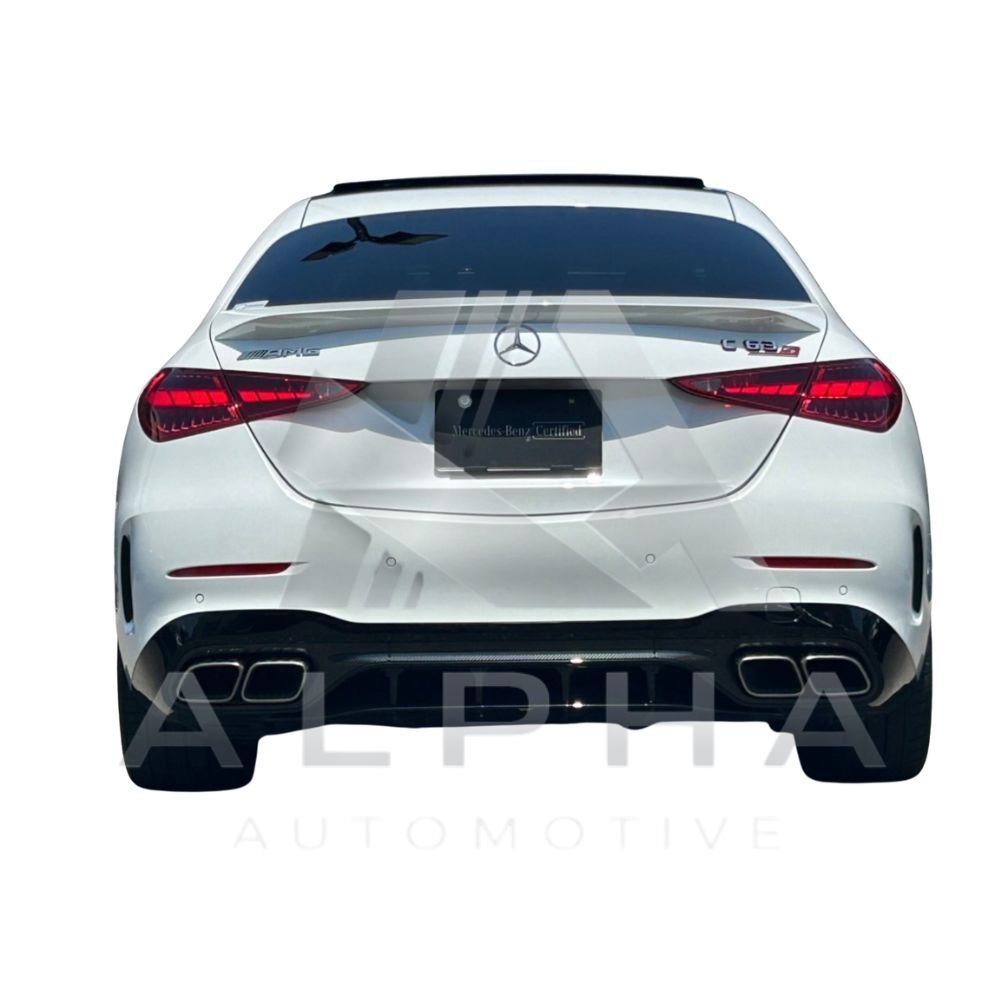 メルセデスベンツ W206 Cクラス AMGライン用 C63仕様 リアディフューザー マフラーカッター トランクスポイラー 一式