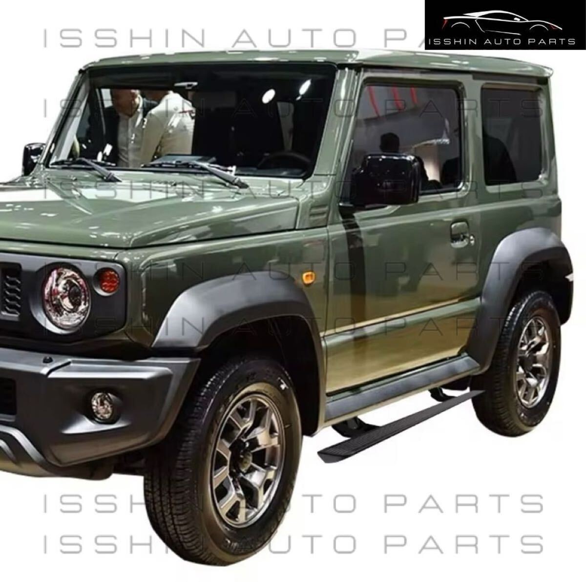 スズキ ジムニー（JB64W）／ジムニーシエラ（JB74W）専用設計 電動サイドステップ LEDライト点灯 Jimny