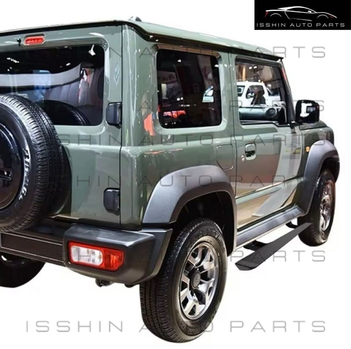 スズキ ジムニー（JB64W）／ジムニーシエラ（JB74W）専用設計 電動サイドステップ LEDライト点灯 Jimny