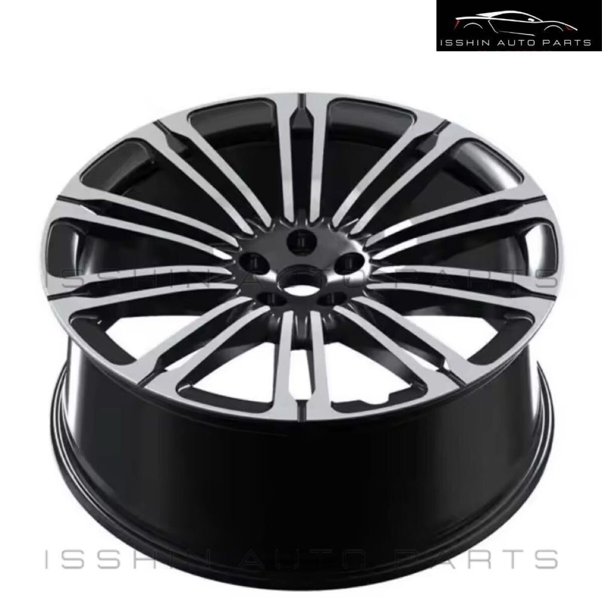 LAND ROVER STYLE 9034GM 22インチ 鍛造ホイール 4本セット ガンメタ＆ポリッシュ 22×9.5J +45 PCD120 ハブ72.6mm レンジローバー等