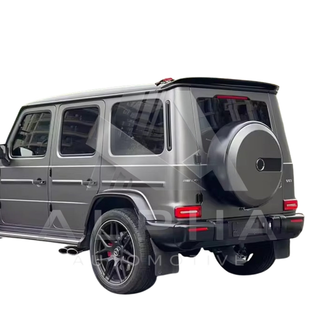 W463A W465 Gクラス ドライカーボン リアルーフスポイラー 車両装着画像